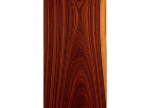 Vertical dark mahogany wood grain texture with symmetrical pattern isolated on white photo