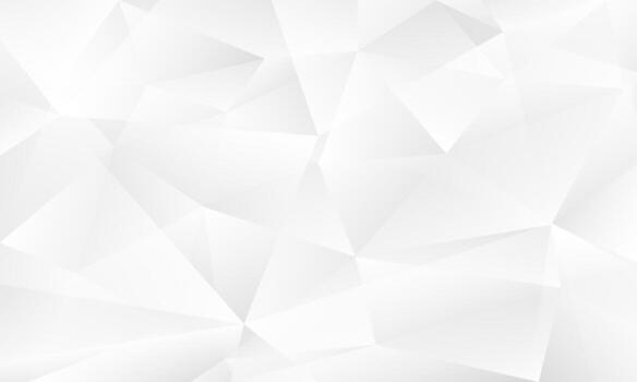 minimal white geometric low poly background with soft gradient tones and elegant abstract design vector