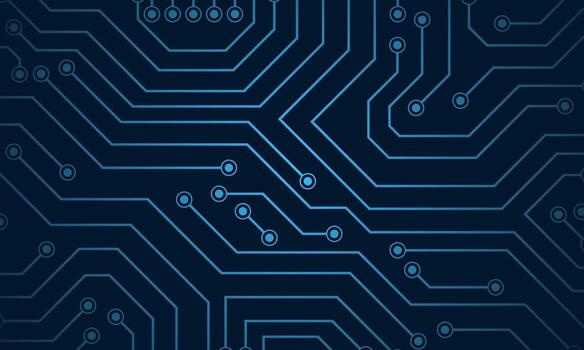 modern background with glowing blue circuit lines representing high tech digital innovation and connectivity vector