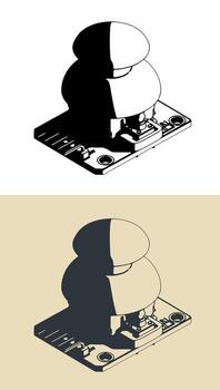 palanca de mando módulo para arduino vector