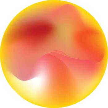 amarillo y rojo degradado gota ilustración vector