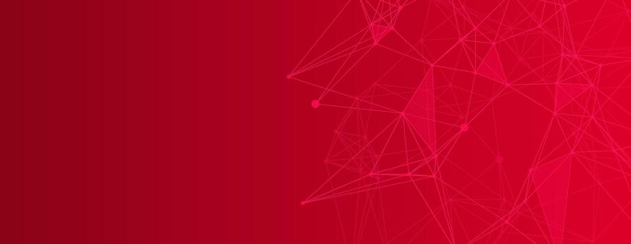 Abstract Geometric Network Red Technology Background vector