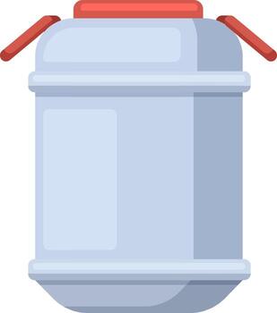 Cryobank dewar flask container for cryopreservation storing samples vector