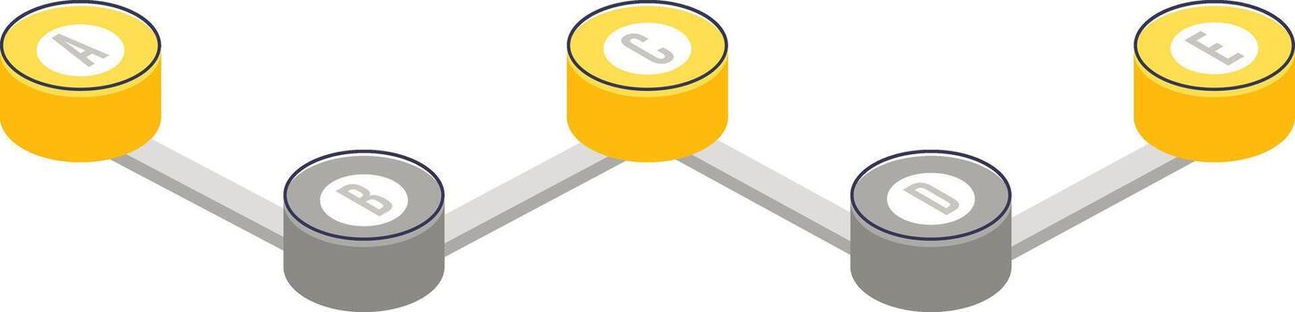 mapa vial demostración pasos y hitos en un negocio proceso vector
