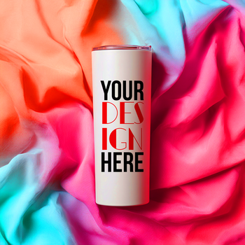 bianca bicchiere con costume testo su colorato tessuto sfondo per personalizzato design concetto idea su trasparente sfondo psd