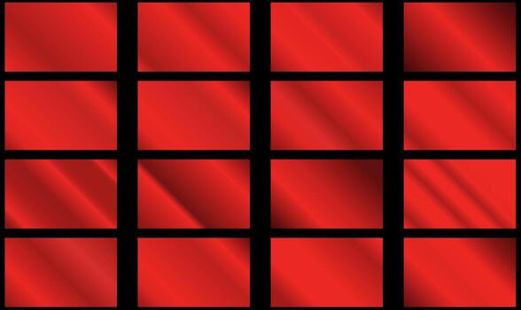 collection of red metallic gradients, chrome Christmas gradient set.Red foil texture background set. Metal gradient template. vector