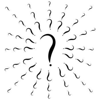 Question Mark Pattern on White Background vector