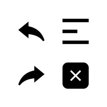 Essential Control Solid Icons Collection for Dashboard vector