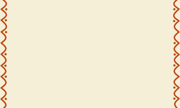 A minimalist border frame with wavy red lines and dotted accents on both sides over a soft beige background, perfect for invitations, posters, or creative layouts. vector