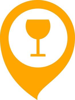 Pins Bars map pin illustration representing location and navigation on a modern digital map vector