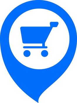 Pins market map pin illustration representing location and navigation on a modern digital map vector