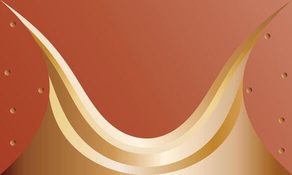 Bronze Curve Abstract Design for Packaging and Invitation Background vector