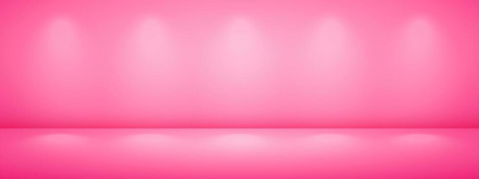 Pink studio room with light shadow. Limbo light background. Abstract 3d bg with empty space for advertising text. vector