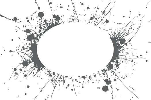 Abstract Ink Splatter Frame Background Design vector