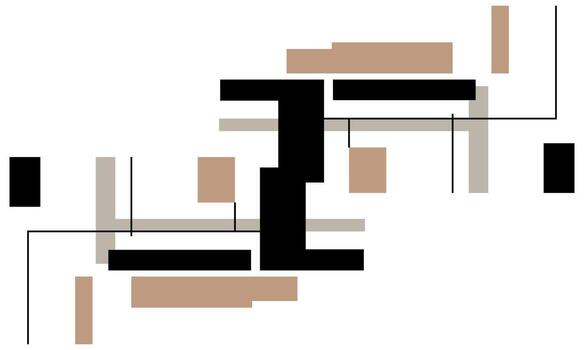 Flat Abstract Line Art for Clean Design Projects vector