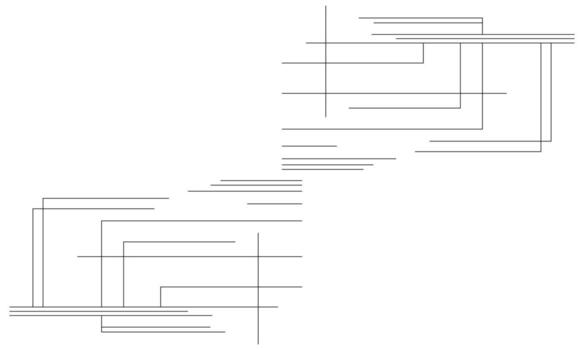 Modern Flat Background with Dynamic Linear Shapes vector