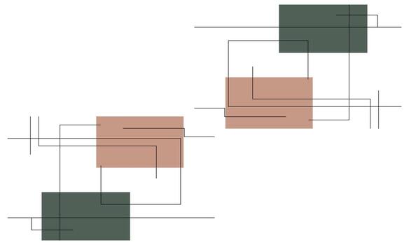 Flat Abstract Lines with Soft Gradient Background vector