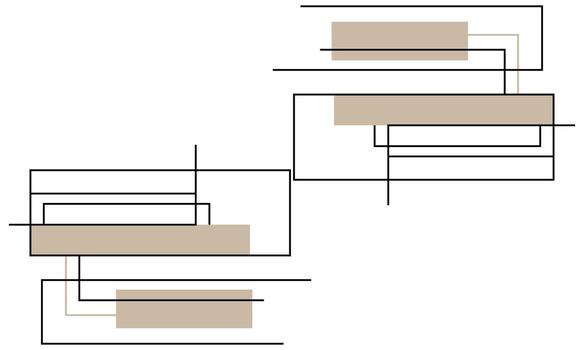 Simple Flat Background with Monoline Design vector