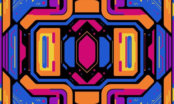 un vistoso resumen modelo con un cuadrado forma vector