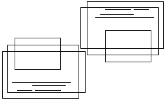 Flat Simple Background with Flowing Abstract Lines vector