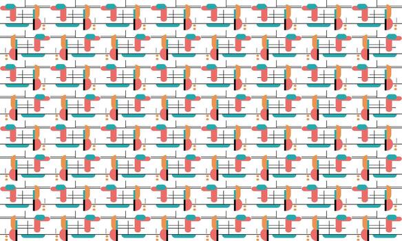 Modern Line Art Pattern with Elegant Minimal Composition vector