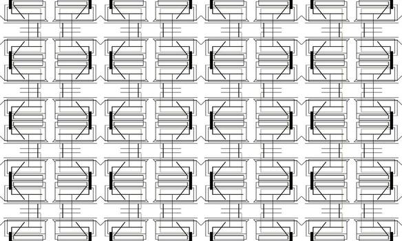 A seamless pattern of squares and lines vector