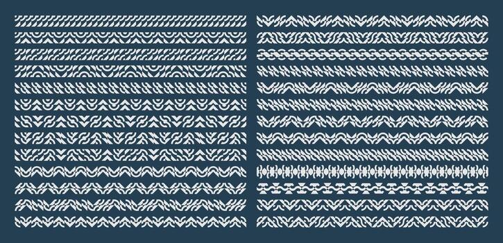 Modern abstract stripe shape separator design set vector