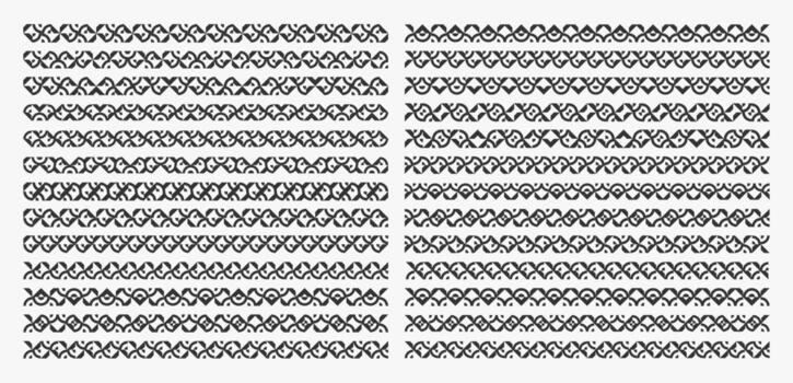 Geometric abstract separate divider design set vector