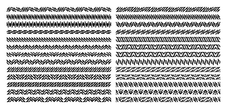 Line stripe abstract shape divider design bundle vector