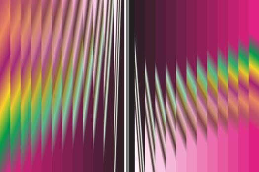 Vibrant Magenta Abstract Background with Diagonal Light Rays and Spectrum Gradient vector