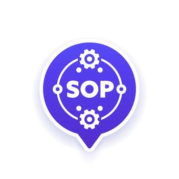 SOP, Standard Operating Procedure design vector