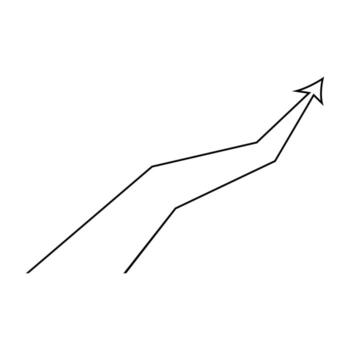 Arrow up icon. Simple illustration of arrow up icon for web vector