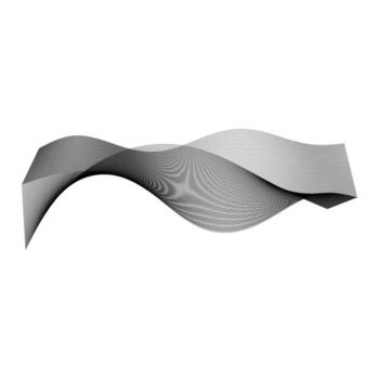 3D sound surface plot with contour lines, elevation waves, mathematical visualization vector