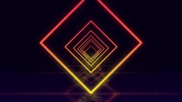 geométrico diamante formas, crio uma hipnótico túnel visão, desatado looping fundo, elegante video