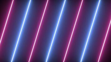 vívido vertical néon brilhando linha animação, perfeito para futurista fundos e criativo video