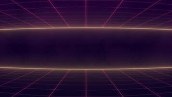 trogen retro synthwave rutnät animering för bakgrunder och visuell effekter video