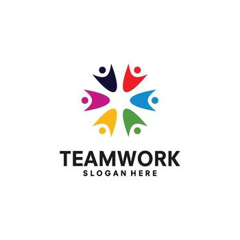 design template for business, teamwork. vector