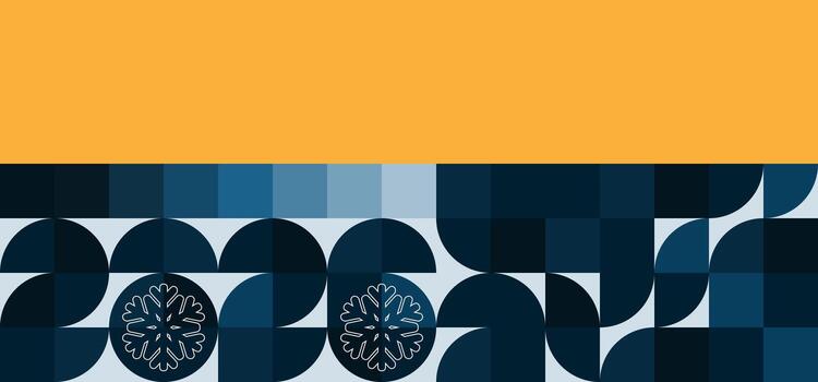 calendario invierno dos tono resumen antecedentes geométrico modelo minimalista moderno azul naranja nuevo año 2026 Navidad, para web diseño, calendario, presentación eps 10 vector