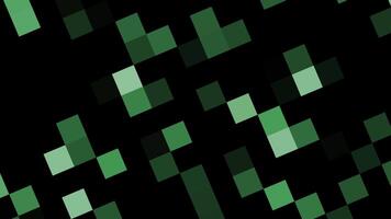 abstrakt pixelig Grün Muster Bewegung Grafik Hintergrund mit dynamisch Bewegung video