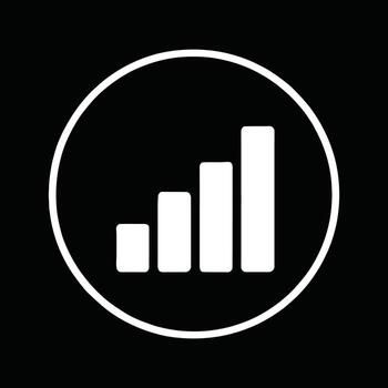 Real Time Data Analytics Bar Graph vector