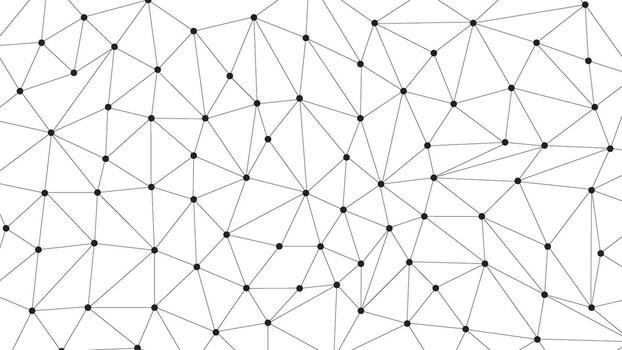 Futuristic polygonal network tech ai. Technology network global communication vector