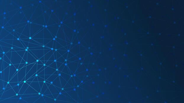 Abstract blue digital technology network background. Futuristic communication high tech concept. vector