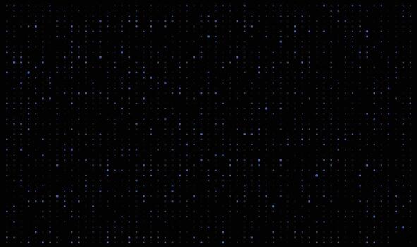 Abstract blue particle dots on a clean white background for digital design vector