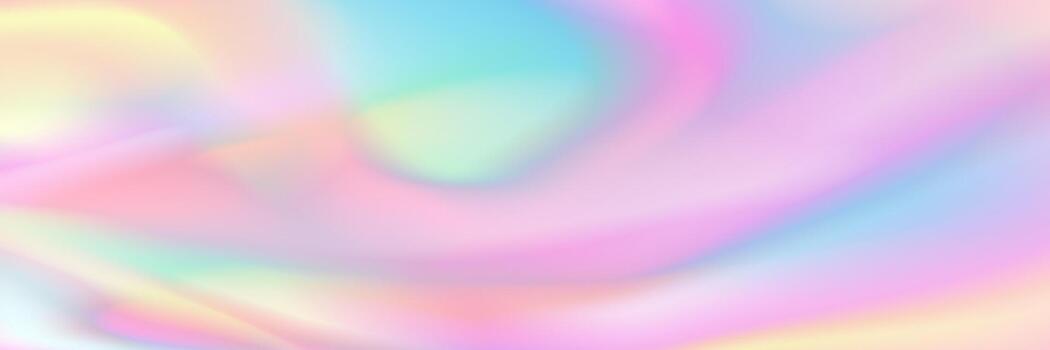 horizontal abstract smooth pastel holographic texture design for pattern and background. vector