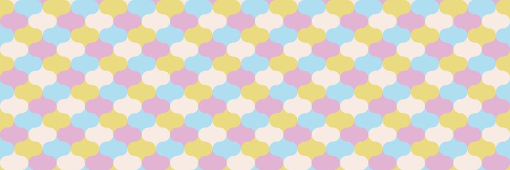 horizontal sweet pastel modern geometric design for pattern and background. vector