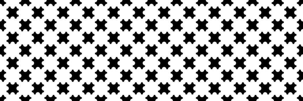 horizontal sin costura de negro cruzar rompecabezas para modelo y antecedentes. vector