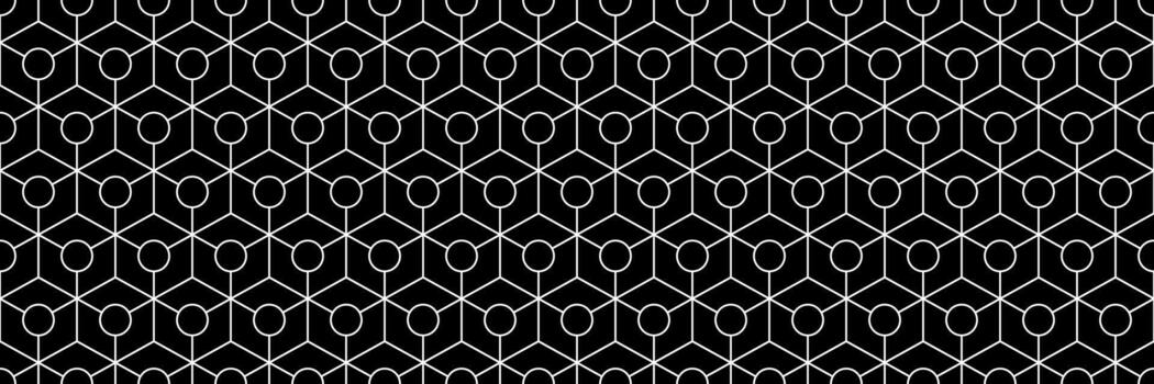 horizontal black and white geometric shapes seamless pattern for background and design. vector
