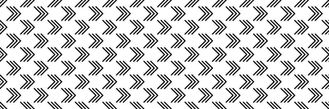 horizontal seamless black blended three arrows pattern for design and background. vector