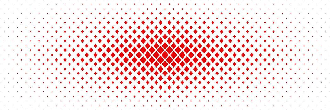 horizontal red diamond shape quadrangle spreading from center design for pattern and background. vector