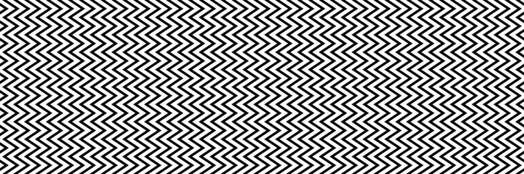 horizontal halftone of black zigzag design for pattern and background. vector